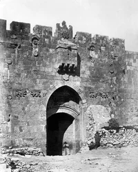 Löwentor, Jerusalem, 1857